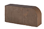 Печной кирпич радиусный полнотелый Lode Brunis F15 (R60) гладкий, 250*120*65 мм