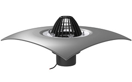 Кровельная воронка Termoclip тип ВФО-Ф обогреваемая с обжимным фланцем, 110*450 мм