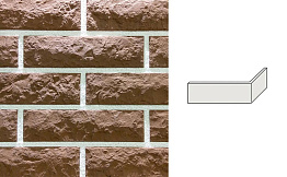 Облицовочный камень Redstone угловой элемент Marble ML-83/U, 225*70*79 мм
