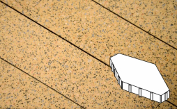 Плитка тротуарная Готика, Granite FINO, Зарядье Б.6.Ш.10 без фаски, Жельтау, 600*400*100 мм