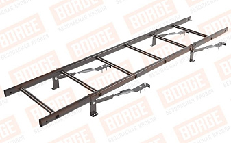 Лестница кровельная Borge для натуральной черепицы оцинкованная RAL 8019, 1,8 м