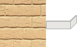 Клинкерная плитка угловая ручной формовки Feldhaus Klinker NF 14 W692 sintra crema 240*71*115*14 мм