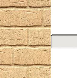 Клинкерная плитка угловая ручной формовки Feldhaus Klinker NF 14 W692 sintra crema 240*71*115*14 мм