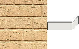Клинкерная плитка угловая ручной формовки Feldhaus Klinker NF 14 W692 sintra crema 240*71*115*14 мм