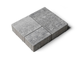 Плитка тротуарная Старый город Б.1.Фсм.6 искусственный камень шунгит, комплект 3 шт, толщина 60 мм