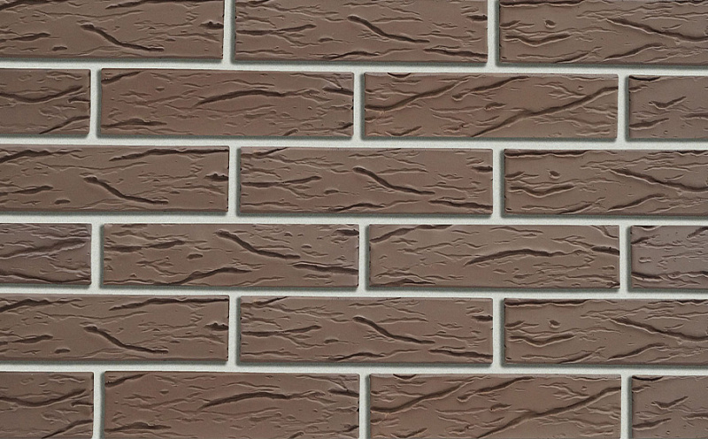Кирпич облицовочный Кротовский КЗ Классика Шоколад рустик 250*120*65 мм