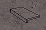 Клинкерная ступень прямой угол Stroeher Gravel Blend 963 black 294x175x52x10 мм