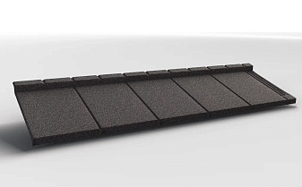 Композитная черепица Gerard Eleganta Black, 1260*321 мм