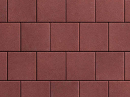 Плитка тротуарная Квадрат Б.2.К.6 стандарт гладкий красный, 200*200*60 мм