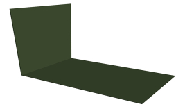 Планка снегозадержания Grand Line усиливающая, 0,5, GreenCoat Pural BT RR 11, 2 м