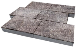 Плитка тротуарная SteinRus Парк Плейс Б.3.П.8 Native, ColorMix Умбра, 600*300*80 мм