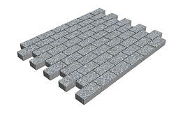 Плитка тротуарная SteinRus Прямоугольник Б.6.П.6 Backwash, Селигер, 200*100*60 мм