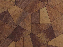 Плитка тротуарная Оригами Б.4.Фсм.8 листопад гранит осень, комплект 6 шт, толщина 80 мм