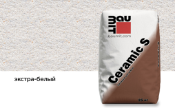 Затирка для швов Baumit Ceramic S, экстра-белый, 25 кг