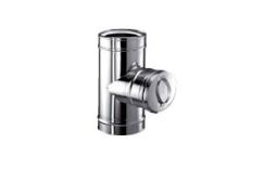 Тройник с прочисткой Schiedel ICS 25 T200 PI короткий, D 150/200 мм