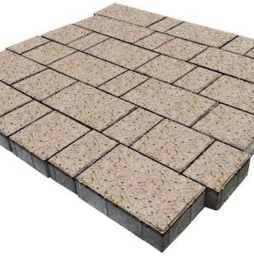 Плитка тротуарная SteinRus Бельпассо А.23(М).Псм.4, Backwash, Грейзен, толщина 40 мм