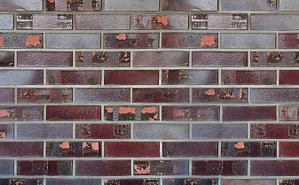 Кирпич клинкерный Westerwaelder Klinker WK 810K, Violettblau geflammt Kohle, 240*55*71 мм