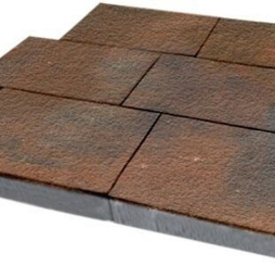 Плитка тротуарная SteinRus Парк Плейс Б.3.П.8, Old-age, ColorMix Штайнрус, 600*300*80 мм