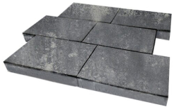 Плитка тротуарная SteinRus Парк Плейс Б.3.П.8, гладкая, ColorMix Актау, 600*300*80 мм