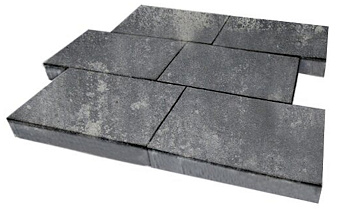 Плитка тротуарная SteinRus Парк Плейс Б.3.П.8, гладкая, ColorMix Актау, 600*300*80 мм
