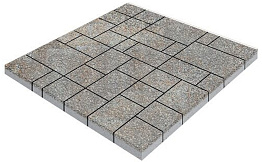 Плитка тротуарная SteinRus Инсбрук Альпен Б.7.Псм.6 Native, ColorMix Берилл, толщина 60 мм