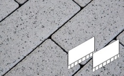 Плитка тротуарная Готика, City Granite FERRO, Плита AI Б.7.Ф.8, Белла Уайт, 700*500*80 мм