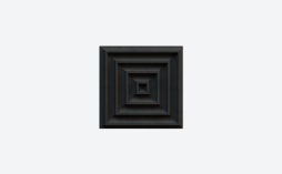 3D-плитка ARCHITECTILES Asperitas, № 8 Ocho, черный, 120*120*15 мм