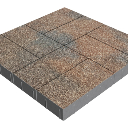Плитка тротуарная SteinRus Грас Б.4.П.8, Antico, Штайнрус, 400*200*80 мм