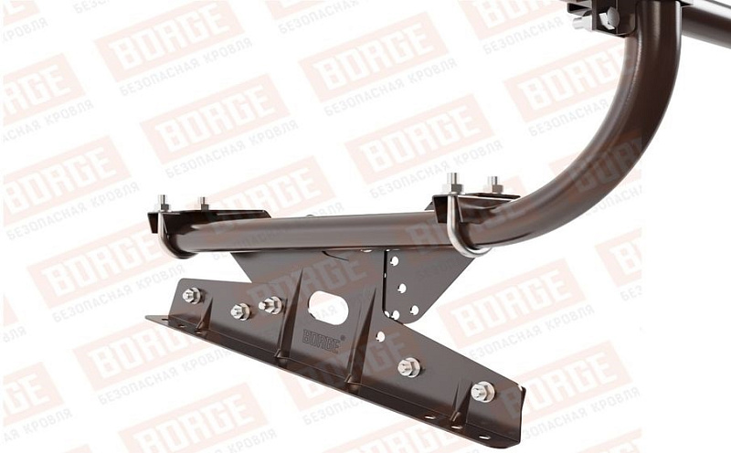 Кровельное ограждение Borge для фальцевой кровли оцинкованное RAL 8017, 300*60 см