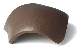 Вальмовая цементно-песчаная черепица BRAAS темно-коричневая, Франкфуртская/Таунус