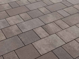 Плитка тротуарная Старый город Б.1.Фсм.8 листопад гладкий хаски, комплект 3 шт, толщина 80 мм