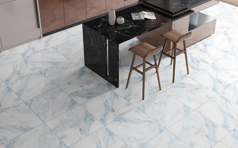Керамогранит Eternal glossy White Storm, 600*600*9 мм