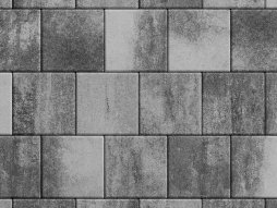 Плитка тротуарная Квадрат А.2.К.4 листопад гладкий антрацит, 200*200*40 мм