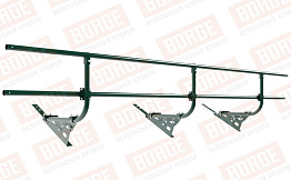 Кровельное ограждение Borge для черепичной кровли оцинкованное RAL 6005, 300*60 см