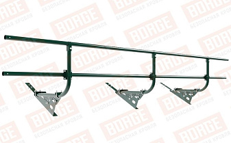 Кровельное ограждение Borge для черепичной кровли оцинкованное RAL 6005, 300*60 см