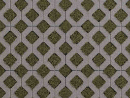 Газонная решетка Б.1.ГР.8 гранит серый, 597*397*80 мм