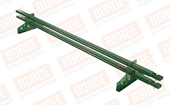 Снегозадержатель трубчатый Borge для фальцевой кровли оцинкованный RAL 6002, 1,5 м