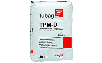 Трассовый раствор tubag TPM-D04 с дренажными свойствами для укладки брусчатки, 40 кг