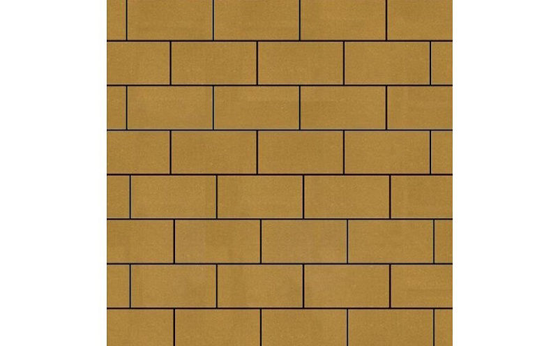 Плитка тротуарная SteinRus Прямоугольник А.6.П.4 гладкая, желтый, 200*100*40 мм