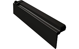 Керамическая боковая левая черепица MLADOST Kontinental Pro, black engobe