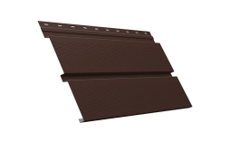 Софит Grand Line металлический Квадро брус с перфорацией 0,5 Satin Matt TX с пленкой RAL 8017