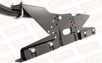 Кровельное ограждение Borge для фальцевой кровли оцинкованное RAL 9005, 300*90 см