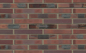 Кирпич клинкерный Westerwaelder Klinker Nr 04 KS Rotbraun-bunt Kohle Spezial, 290*60*40 мм
