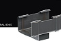 Воронка KROP PVC Квадрат для системы D 135/80*80 мм, RAL 9005