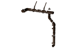 Водосточная система Docke PREMIUM 120/85 мм, каштан