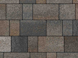 Плитка тротуарная Старый город Б.1.Фсм.6 колормикс гранит тайга, комплект 3 шт, толщина 60 мм