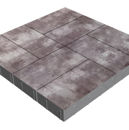 Плитка тротуарная SteinRus Грас Б.4.П.8, гладкая, Мокко, 400*200*80 мм