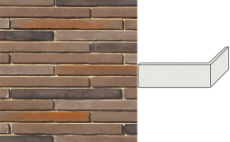 Декоративный кирпич White Hills Дюрен Брик Design угловой элемент цвет 689-65