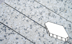 Плитка тротуарная Готика, Granite FINERRO, Зарядье Б.6.Ш.10 без фаски, Грис Парга, 600*400*100 мм