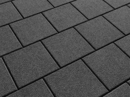 Плитка тротуарная Квадрат А.2.К.4 гранит черный, 200*200*40 мм